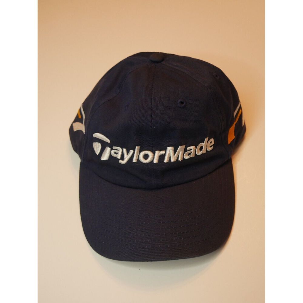 TaylorMade Hat Embroidered Logo Golf Club Driver Blue Strapback‎